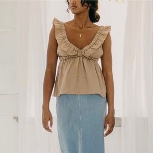 Harly Jae 100% linen Milos top